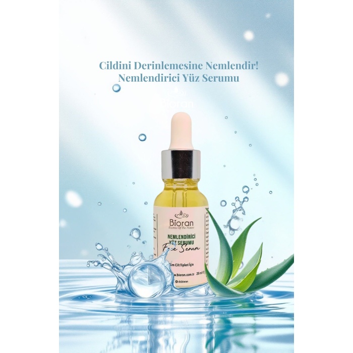 Nemlendirici Yüz Serumu - 20 ml | Saf ve Doğal Cilt Bakımı