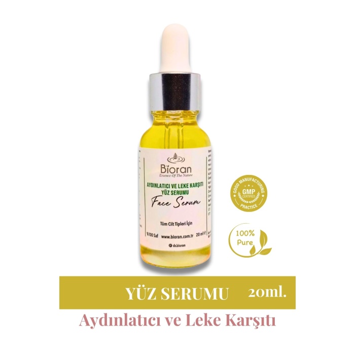 Aydınlatıcı ve Leke Karşıtı Cilt Serumu - 20 ml | %100 Doğal Cilt Bakımı
