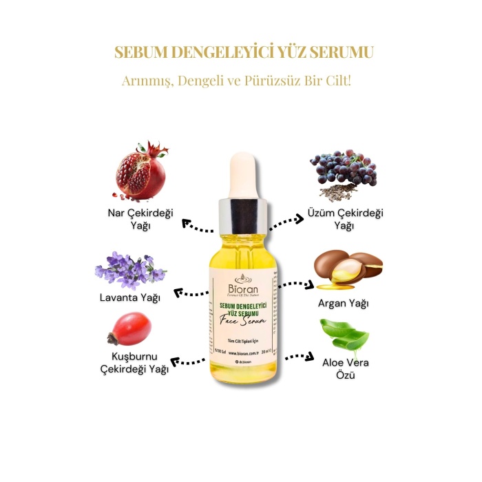 Sebum Dengeleyici Cilt Serumu | %100 Doğal ve Etkili Cilt Bakımı