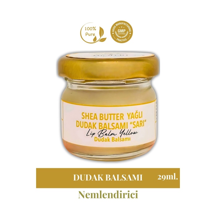 Dudak Bakım Kremi - Lip Balm (Limon Kabuğu & Shea Butter Yağlı) 29 ml.