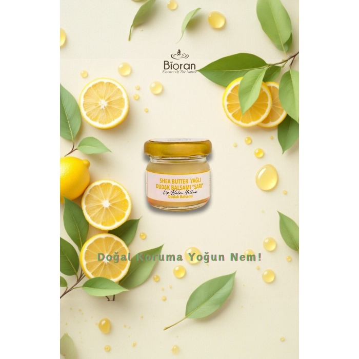 Dudak Bakım Kremi - Lip Balm (Limon Kabuğu & Shea Butter Yağlı) 29 ml.