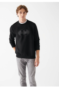 Batman Baskılı Sweatshirt Siyah