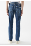 JAKE Koyu Vintage Premium Blue Jean Pantolon