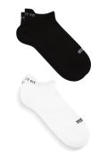 2 li Siyah Beyaz Patik Çorap