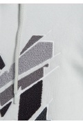 M Logo Nakışlı Gri Loose Fit Sweatshirt