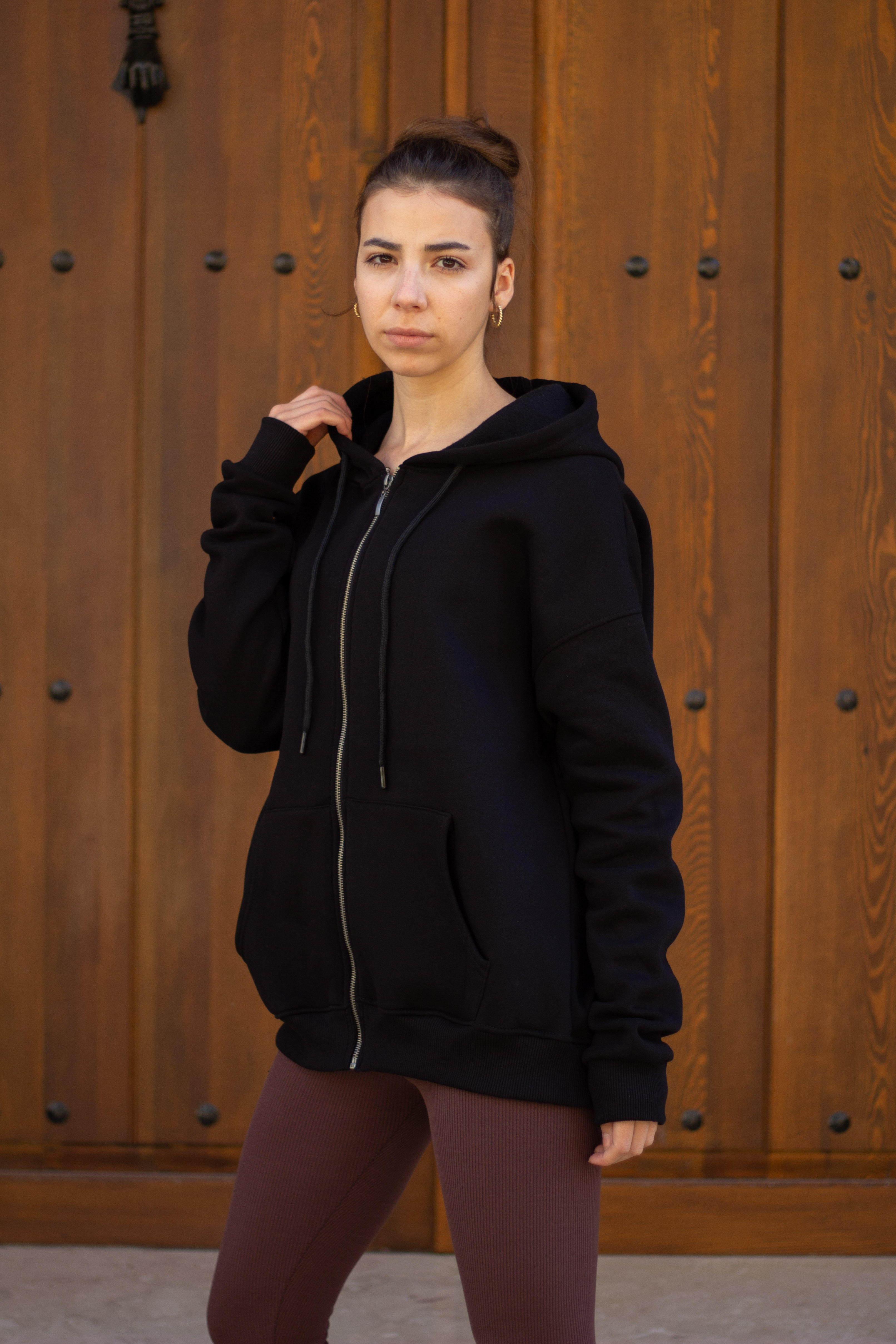 3 İP ŞARDONLU PAMUK BASEN BOY RAHAT KALIP PENYE CEKET