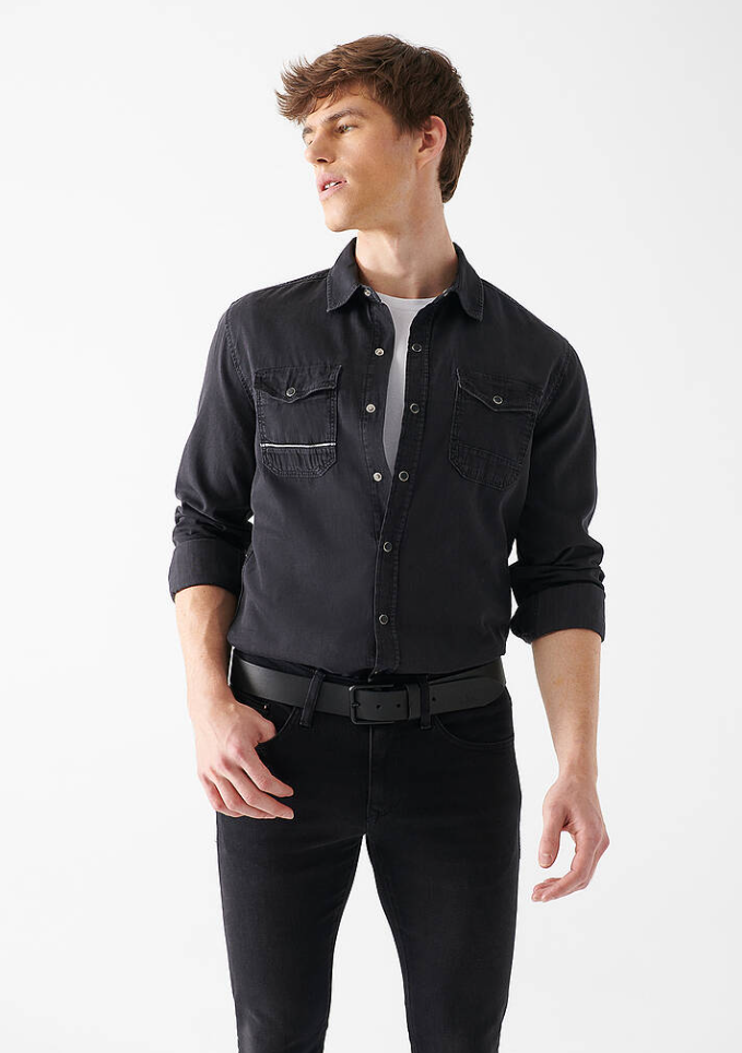 Rio Mavi Pro Antrasit Denim Gömlek