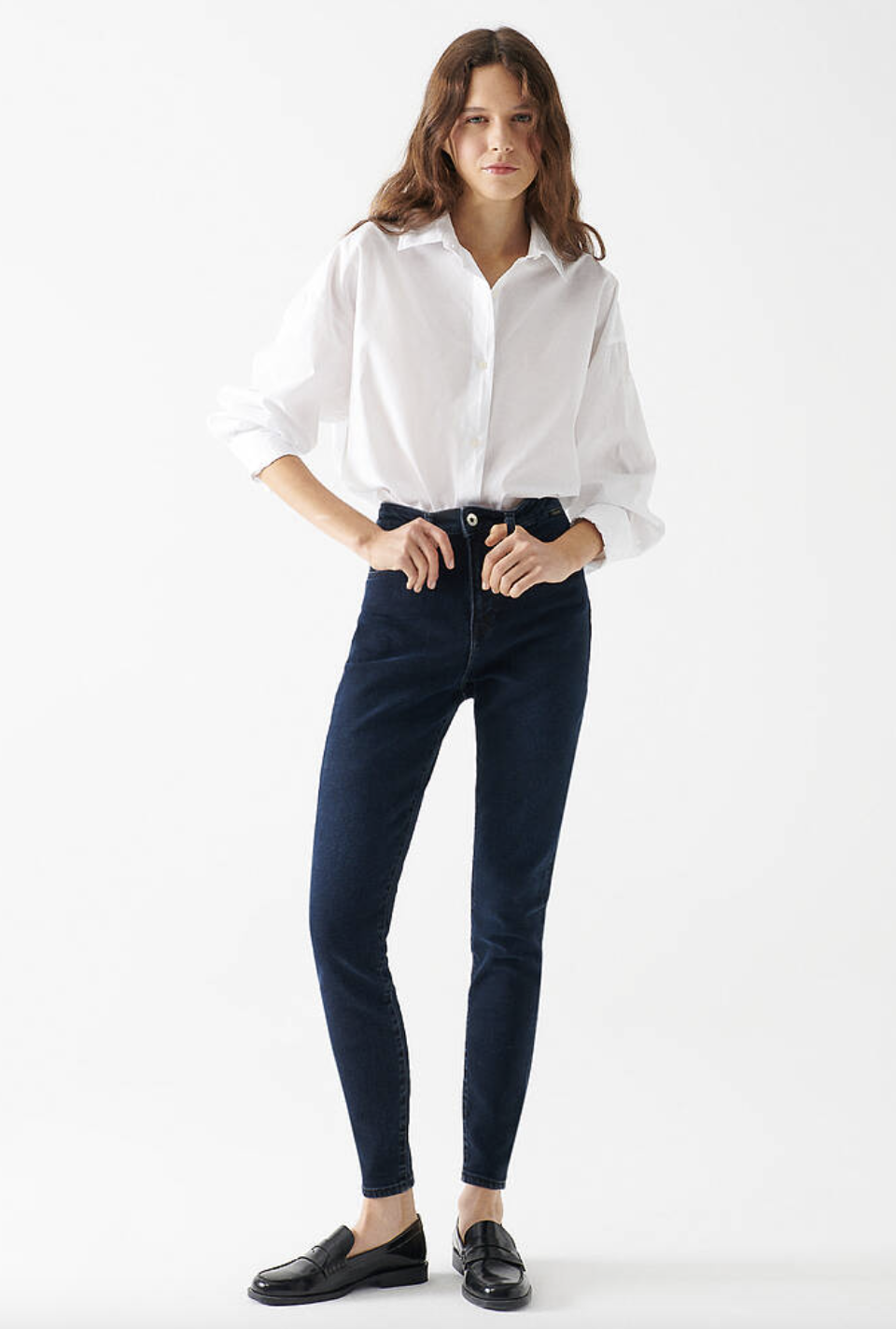 Serenay Gold Shape Jean Pantolon