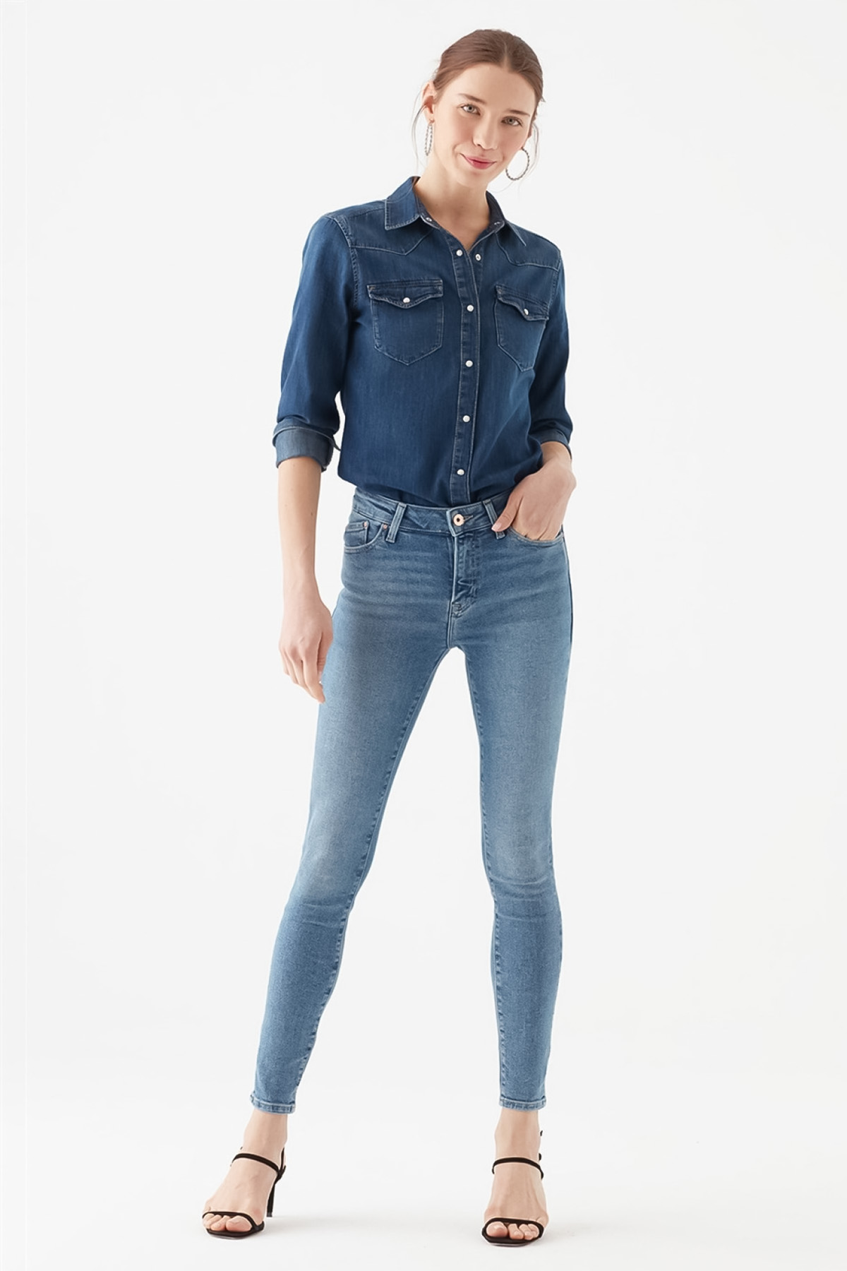 TESS Indigo Gold Shape