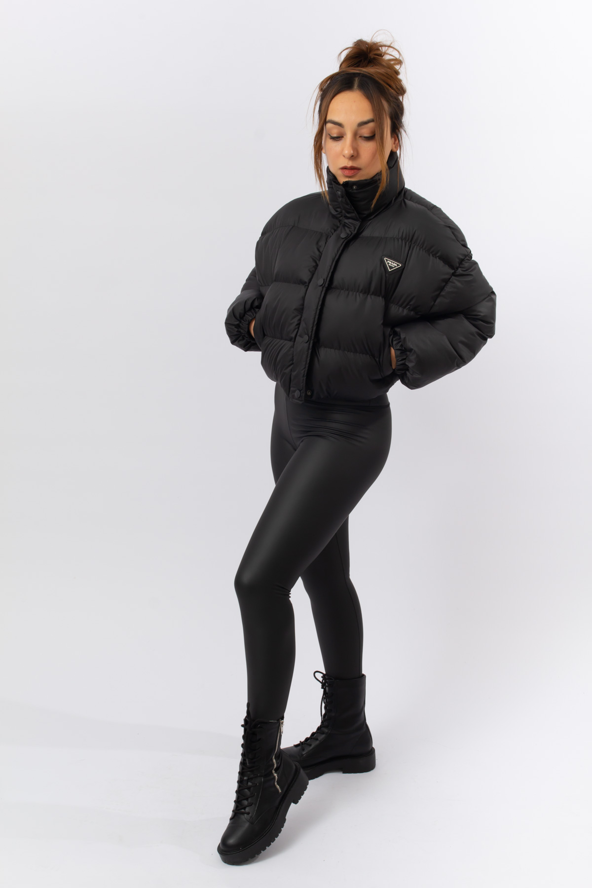 Siyah Renk Oversize mont