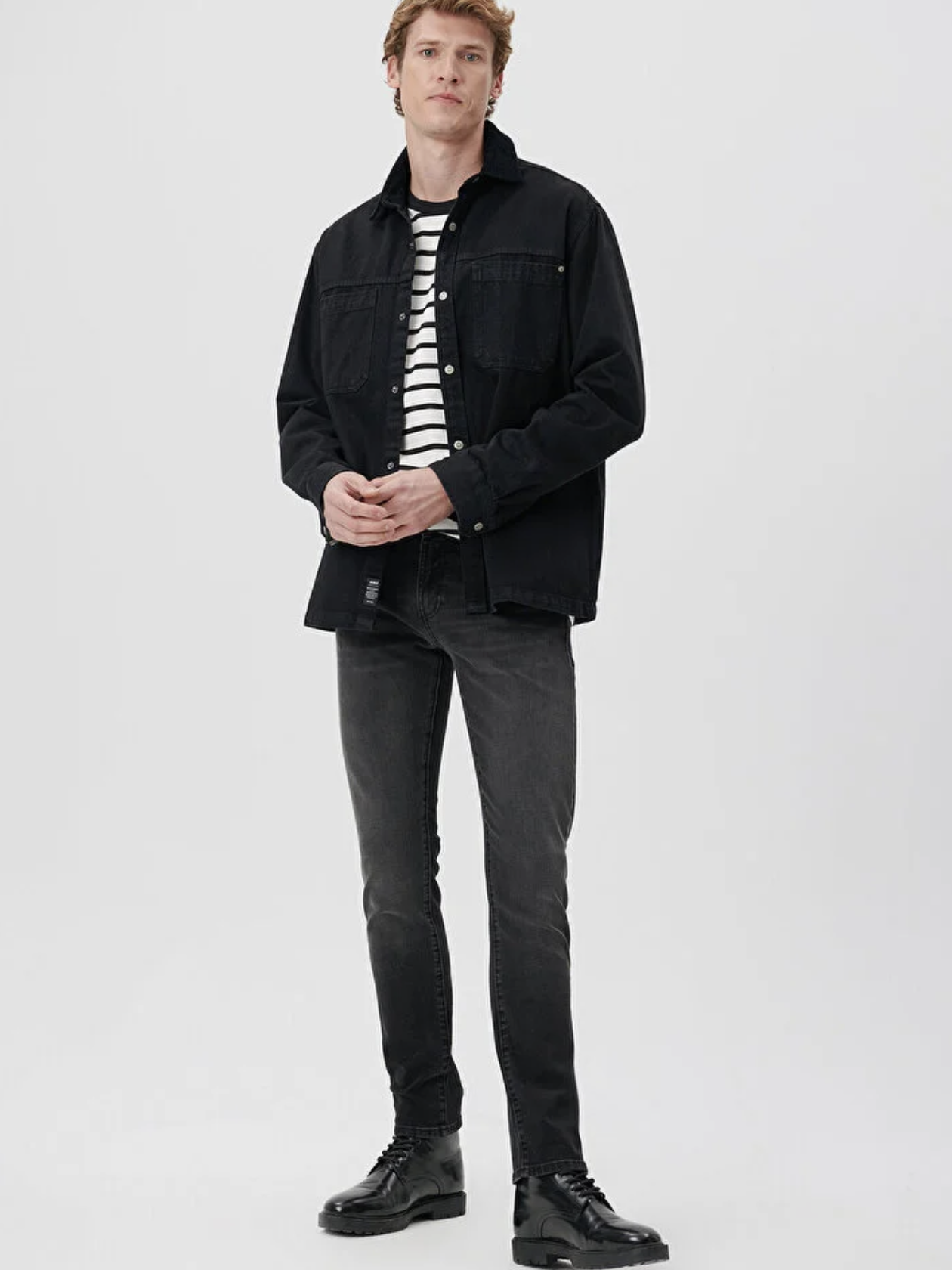 Jake Koyu Gri Mavi Premium Jean Pantolon