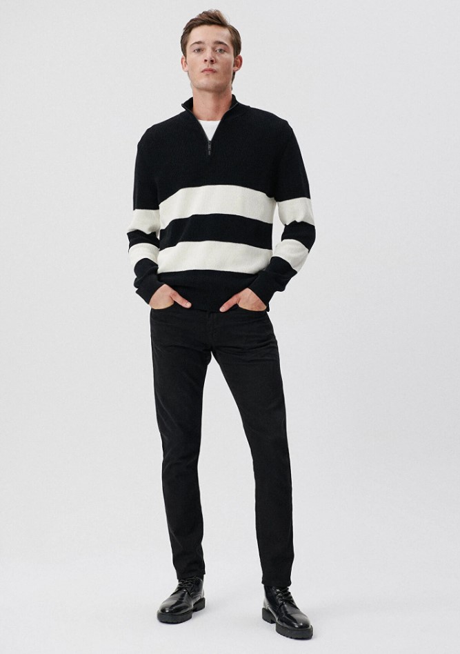 Jake Siyah Mavi Black Jean Pantolon