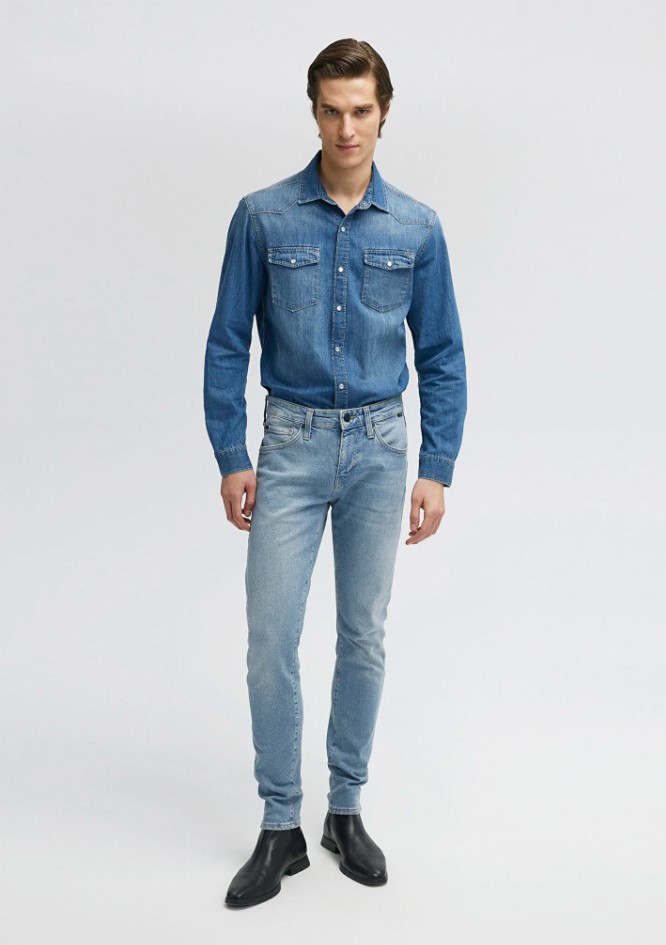Kvnç Indigo 90S Mavi Black Jean Pantolon