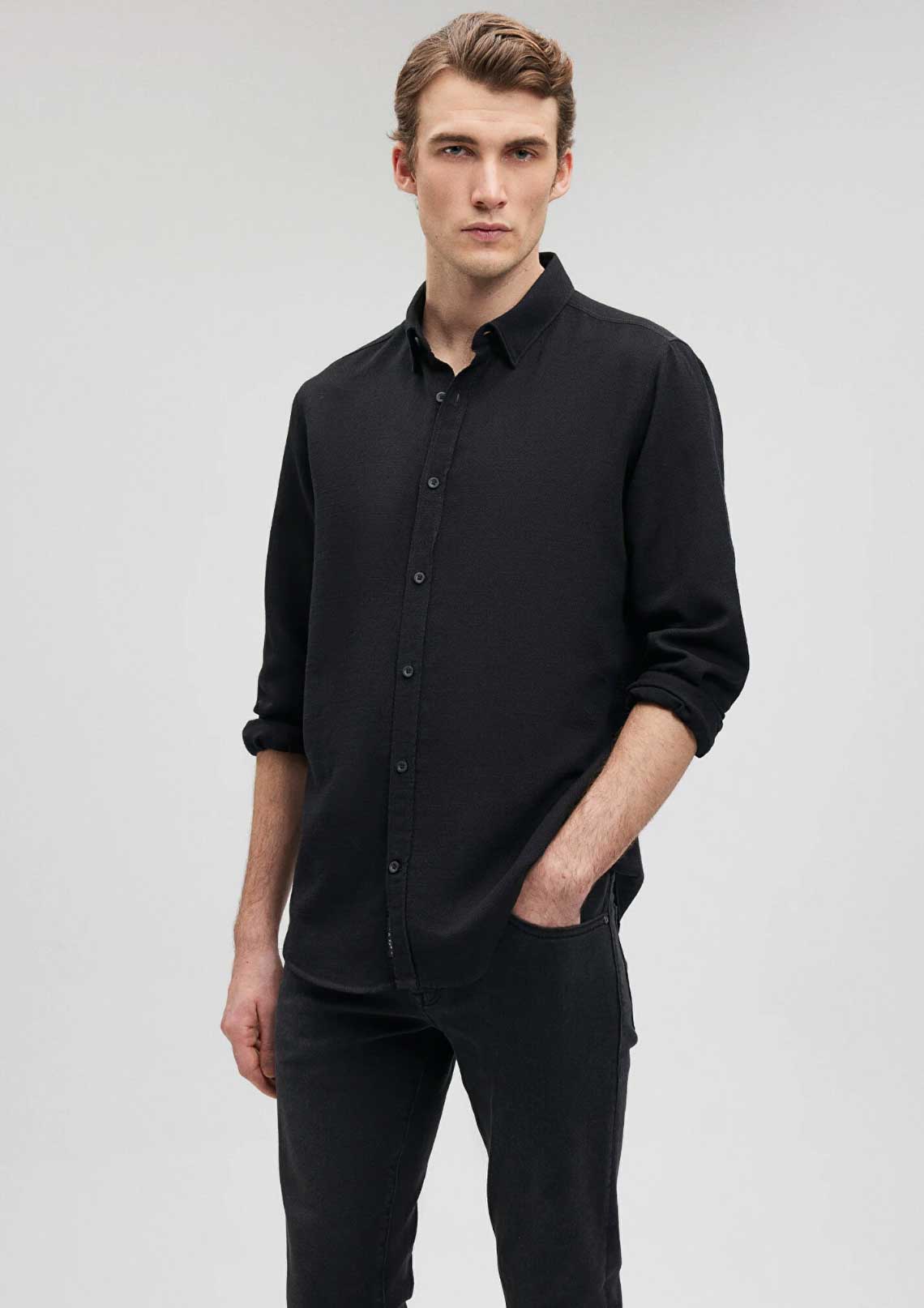 Uzun Kol Pamuk Slim Fit Gömlek