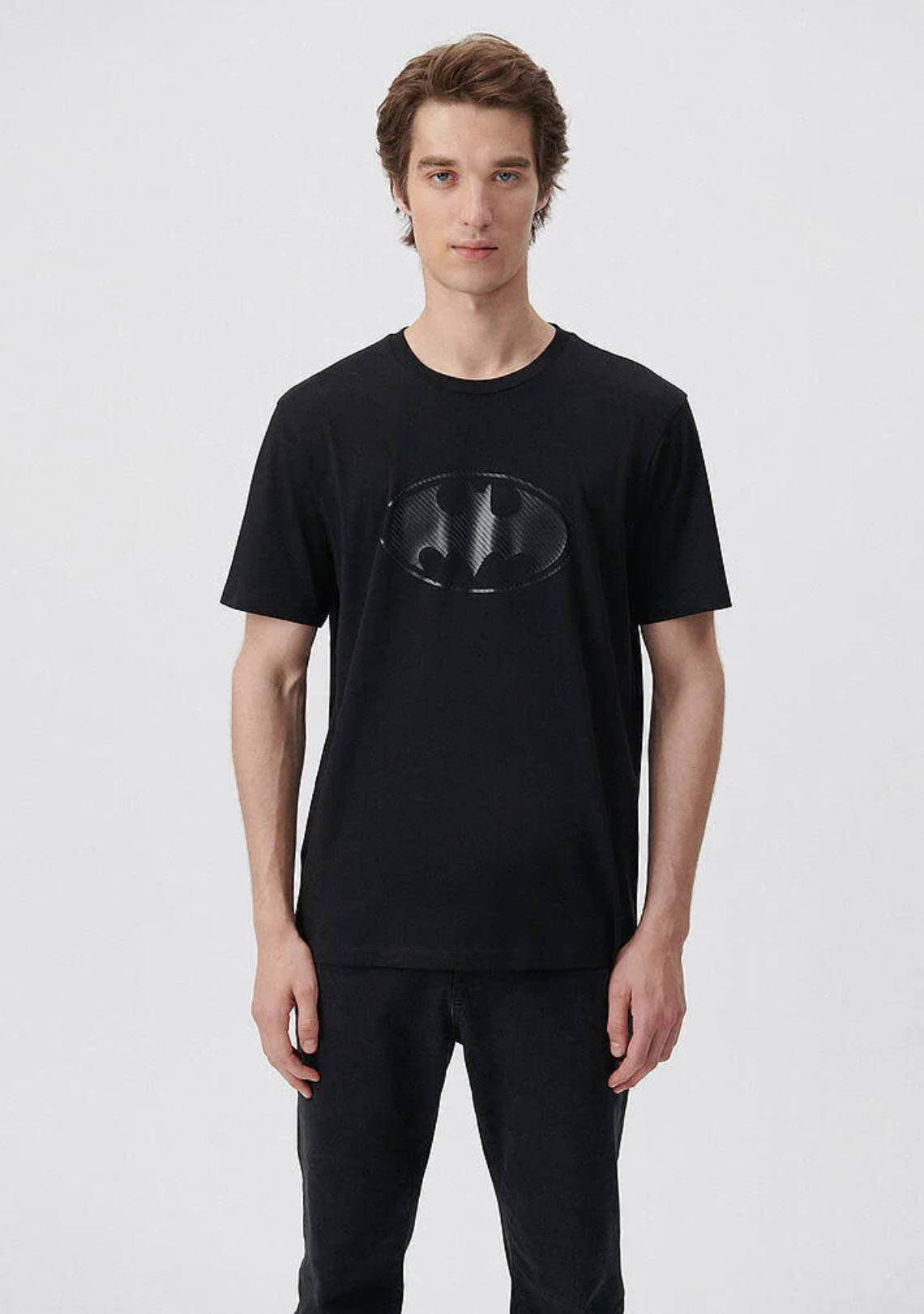 Batman Baskılı Siyah Tişört