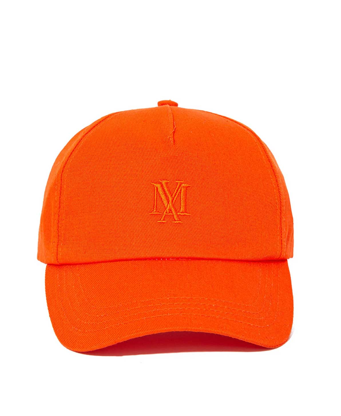 Mavi Logo Baskılı Turuncu Şapka