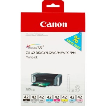 CANON CLI-42  (BK/GY/LGY/C/M/Y/PC/PM) 8li Kartuş Seti