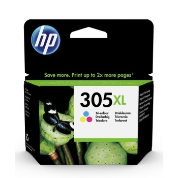 3YM63AE HP 305XL High Yield Tri-color Original Ink Cartridge