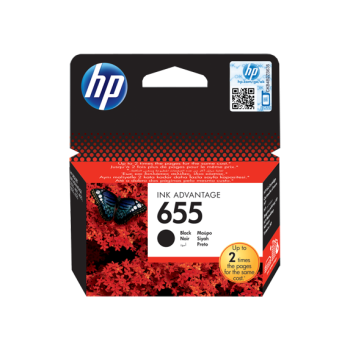 HP 655 Siyah Orijinal Ink Advantage Mürekkep Kartuşu