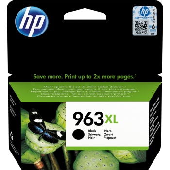 HP 963XL Yüksek Kapasiteli Siyah Orijinal Mürekkep Kartuşu
