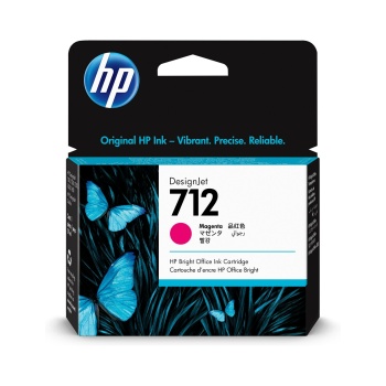 3ED68A HP 712 29 ml Macenta DesignJet Mürekkep Kartuşu