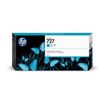F9J76A HP 727 300-ml Cyan DesignJet Mürekkep Kartuşu