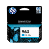 3JA23AE HP 963 Cyan Orijinal Mürekkep Kartuşu