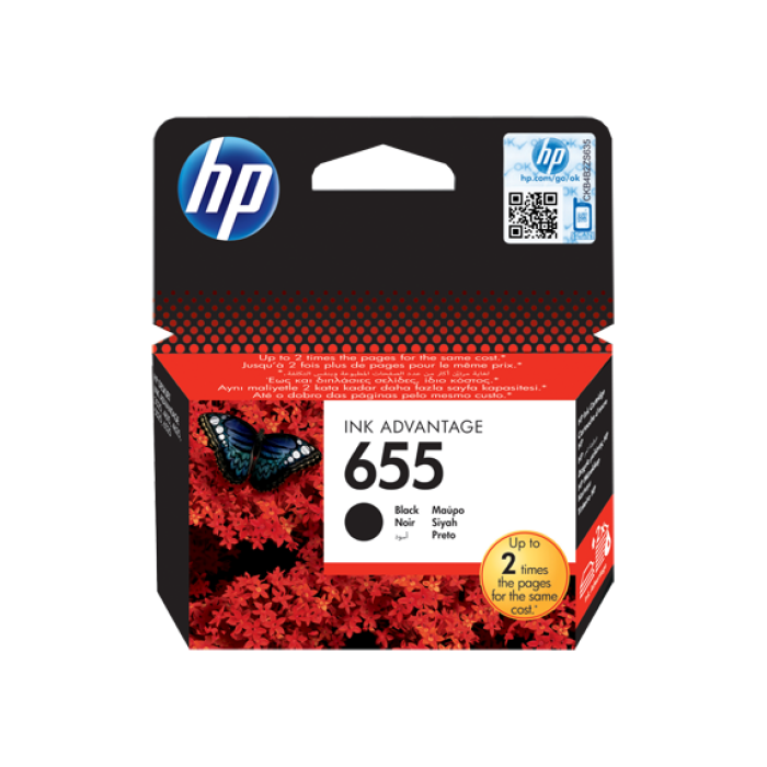 HP 655 Siyah Orijinal Ink Advantage Mürekkep Kartuşu