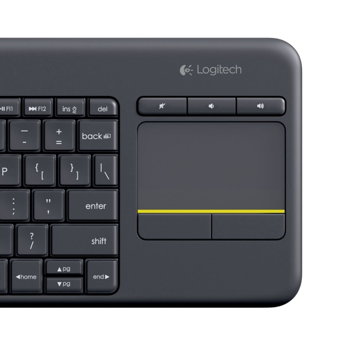 LOGITECH K400 PLUS KABLOSUZ TOUCH KLAVYE-SİYAH