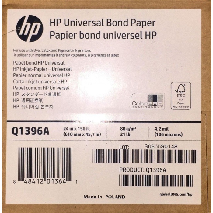 Q1396A HP Universal Bond Kağıdı
