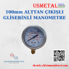 MANOMETRE ALT BAĞ. GLİSERİNLİ PASLANMAZ 100X400