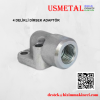 POMPA ADAPTÖRÜ 40 EKSEN DİRSEK 3/4 4 DELİKLİ