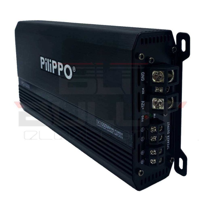 Pilippo PO-1000 1X1000 Watt Mono Class D Oto Amfi