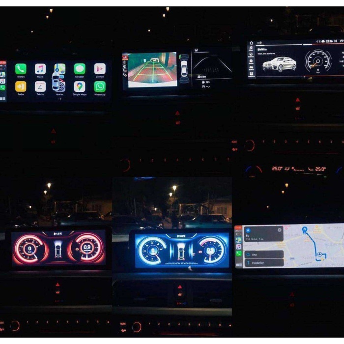 BMW F30 Anroid NBT 4 Ram 64 Hafıza Qualcomm İşlemci Kablosuz CarPlay 10.25 İnç