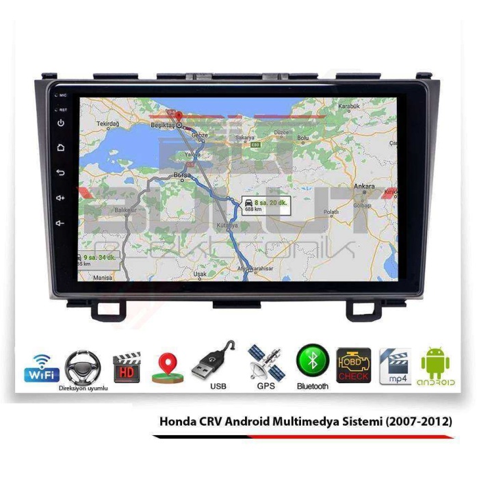Honda CRV Android Multimedya Sistemi (2007-2012) 2 GB Ram 16 GB Hafıza 8 Çekirdek Navibox