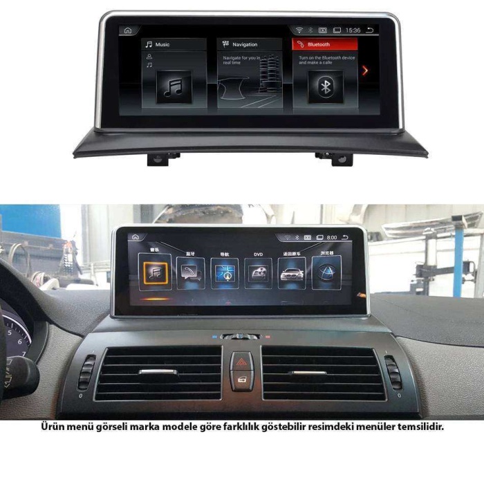 BMW E87 1 Serisi Anroid NBT 2 Ram 32 Hafıza Qualcomm İşlemci 8 Çekirdek 4G CarPlay 10.25 İnç 2005-2009