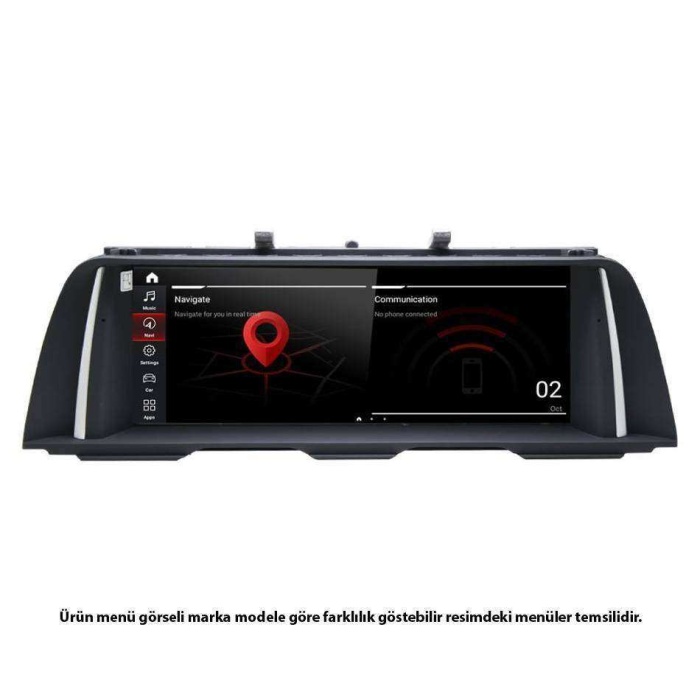 BMW F11 5 Serisi CIC Orjinal Anroid NBT 4 Ram 64 Hafıza Qualcomm İşlemci 8 Çekirdek 4G Kablosuz CarPlay 10.25 İnç 2011-2012