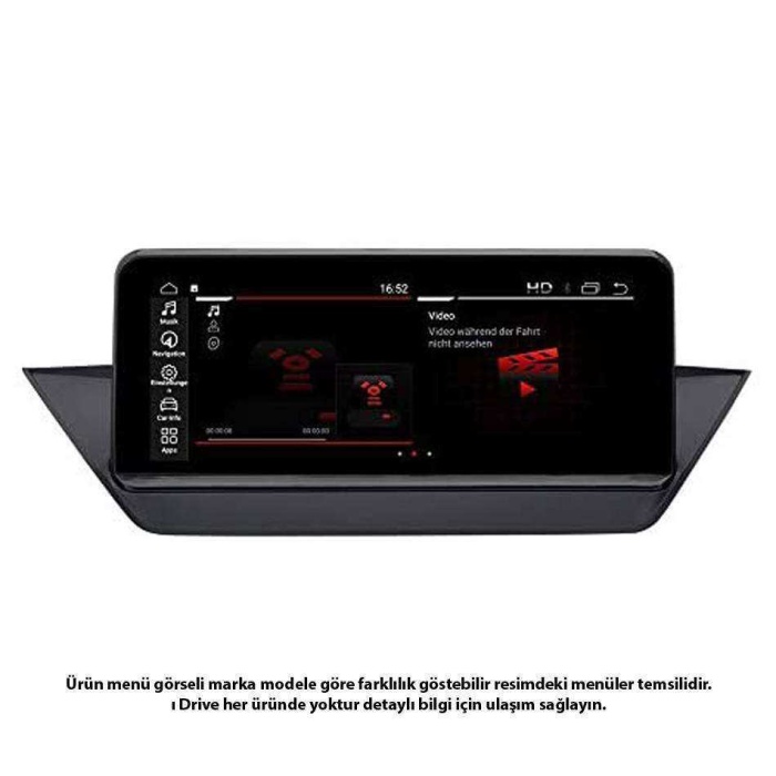 BMW E84 X1 Anroid NBT 4 Ram 64 Hafıza Qualcomm İşlemci 8 Çekirdek CarPlay 10.25 İnç 2010-2015