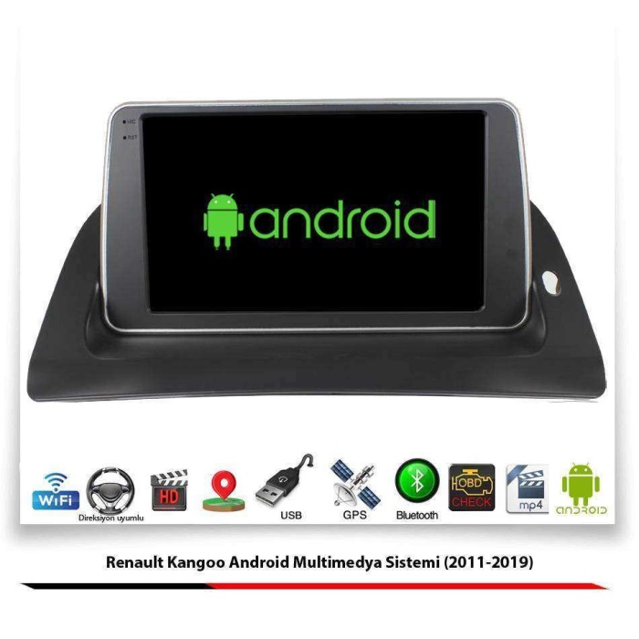 Renault Kangoo Android Multimedya Sistemi (2011-2019) 2 GB Ram 16 GB Hafıza 4 Çekirdek Navibox