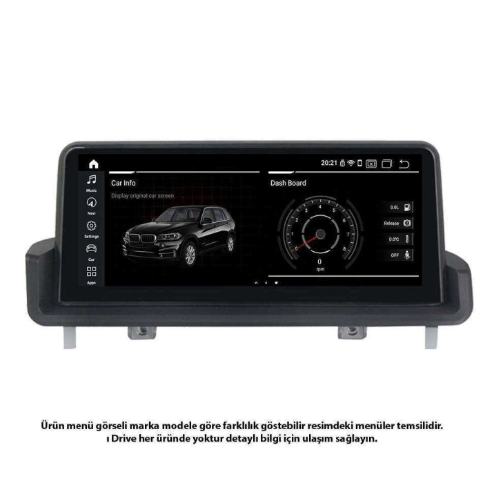 BMW E93 3 Serisi Anroid Orijinal NBT Sistem 4 Ram 32 Hafıza PX6 İşlemci 8 Çekirdek 10.25 İnç 2005-2009