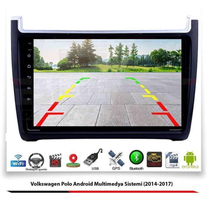 Volkswagen Polo Android Multimedya Sistemi (2014-2017) 2 GB Ram 16 GB Hafıza 8 Çekirdek Navibox