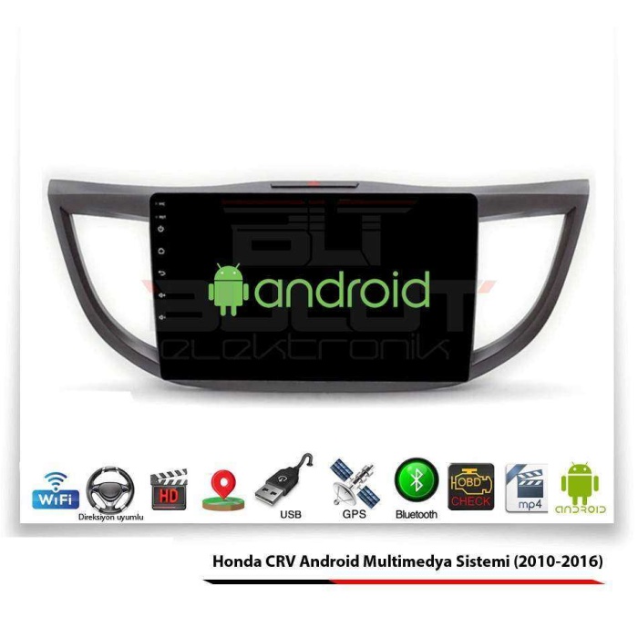 Honda CRV Android Multimedya Sistemi (2010-2016) 2 GB Ram 16 GB Hafıza 8 Çekirdek Necvox Evervox BRC