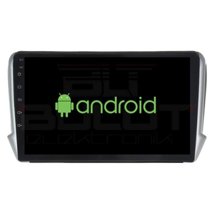 Peugeot 208 Android Multimedya Sistemi 10 İnç (2013-2020) 4 GB Ram 64 GB Hafıza 8 Çekirdek İphone CarPlay Android Auto Cadence Soundstream Pyle