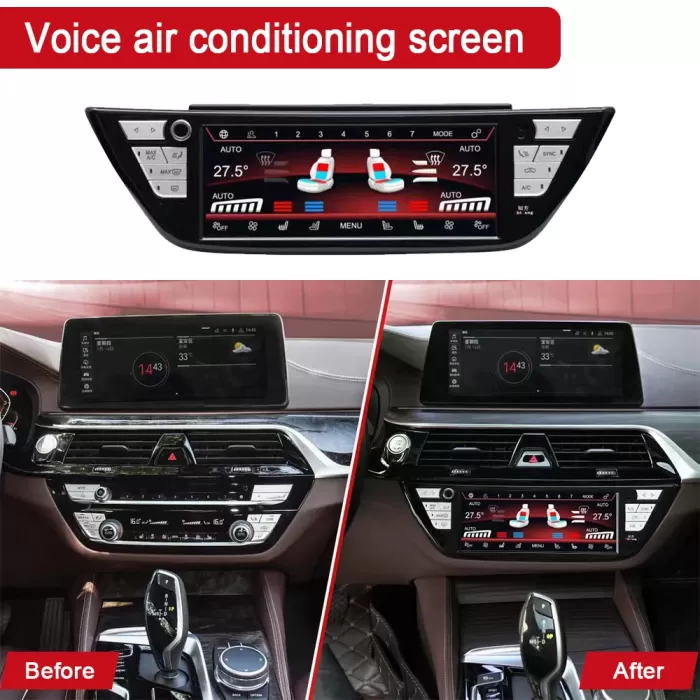 BMW 5 serisi F10 F11 M5 X3 X3M X4 X4M  2018-2022 AC Dokunmatik LCD Ekran Klima Paneli
