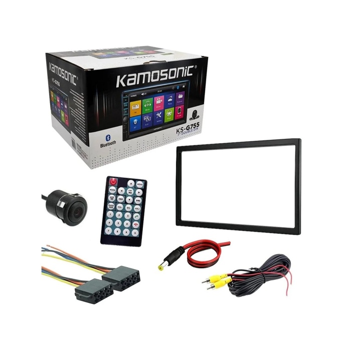 Kamosonic KS-G755 7 İnç Carplay Özellikli Kameralı Hediyeli Double Teyp