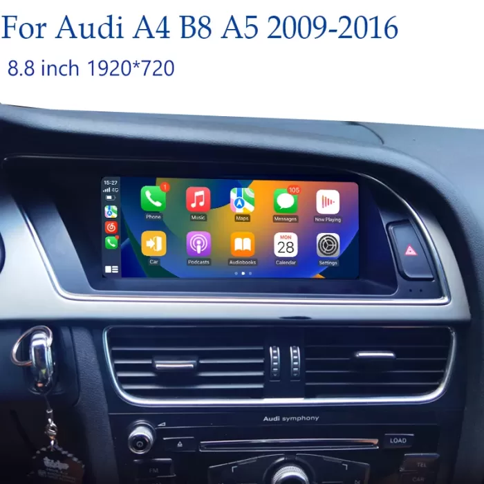 Audi A4 B8 Kasa Android Multimedya Sistemi (2009-2016) 8 GB Ram 256 GB Hafıza 16 Çekirdek Snapdragon Qualcomm işlemci Navigatör Premium Series