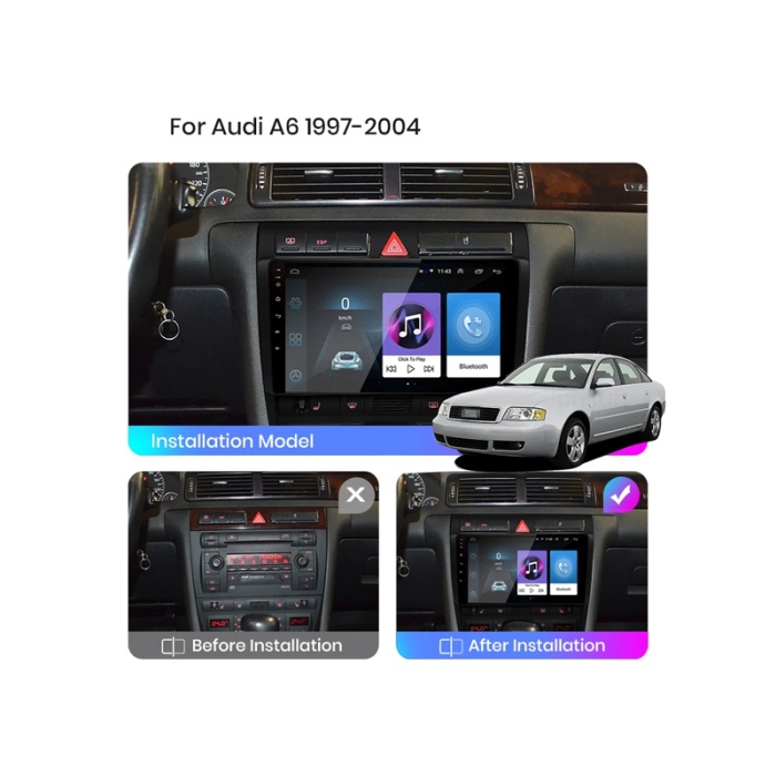 Audi A6 Multimedya (1997-2004) 2 GB RAM 32 GB Hafıza 8 Çekirdek Navigatör Premium Series