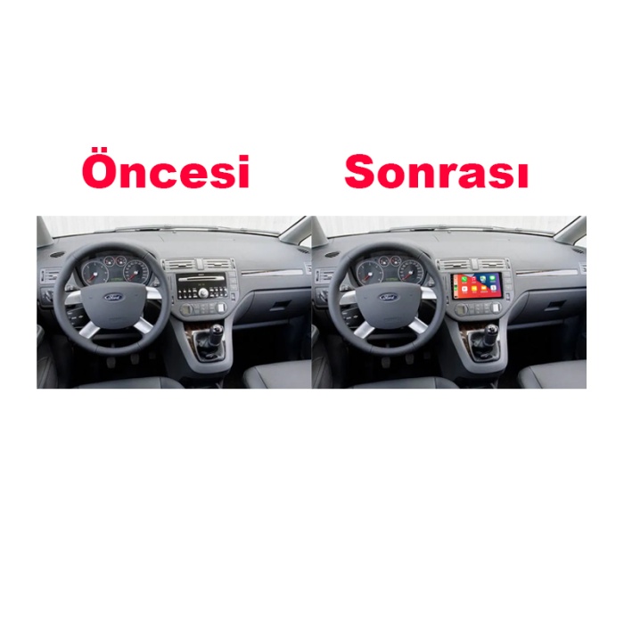 Ford C-Max Multimedya (2004-2007) 2 GB RAM, 32 GB Hafıza, 4 Çekirdek, Cadence