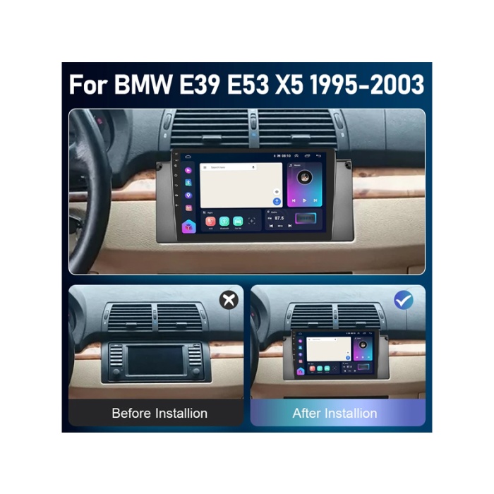 BMW 5 Serisi E39 E53 X5 Multimedya 8 GB RAM 128 GB Hafıza 8 Çekirdek Navigatör Premium Series