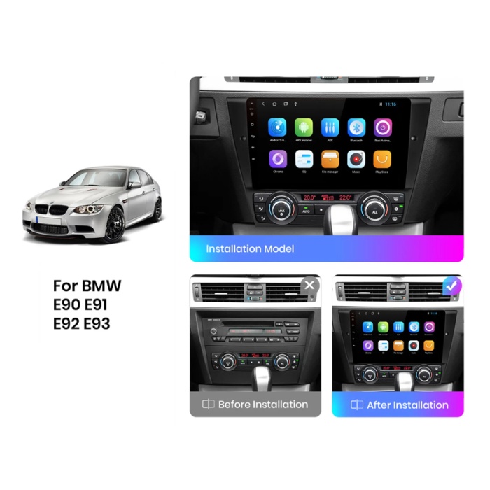 BMW 3 Serisi E90 91 92 93 Multimedya 2 GB RAM 32 GB Hafıza 4 Çekirdek Cadence